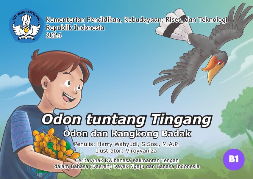 Sampul buku Odon tuntang Tingang