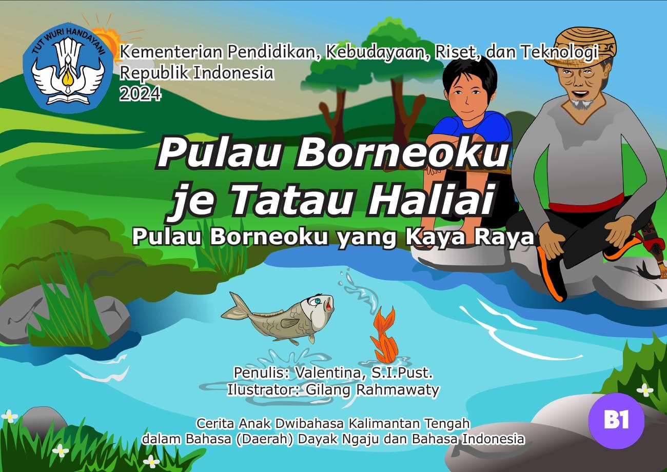 Halaman 1 dari buku Pulau Borneoku je Tatau Haliai